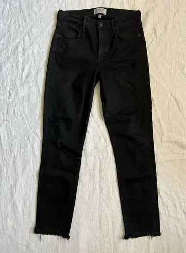 AGOLDE  Sophie High Rise Feel Good Black Skinny Crop Jeans Size 27