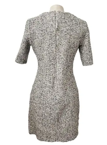 St. John Boucle Ecru Multicolor Knit Mini Dress size 6