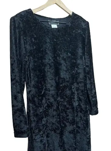 Molly Malloy 90’s Vintage Black Long Sleeve Stretchy Corduroy Short Dress