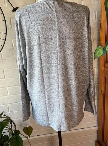 Go Couture Heather Gray Boatneck Dolman Knit Sweater