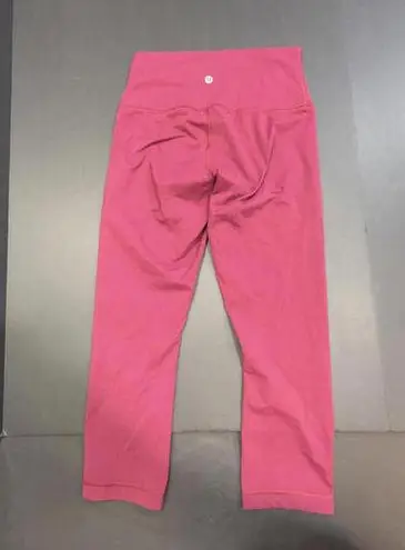Lululemon Burgundy Athleisure Preppy Active Gym Yoga Legging Minimalist Size 6