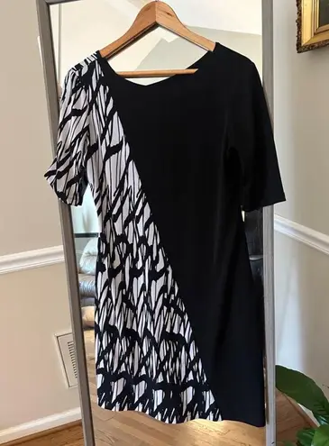 Donna Morgan Dress Women's Size 8 Black White Print