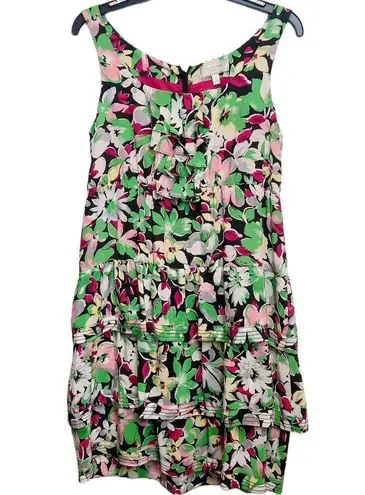 Moulinette Soeurs Anthony Akebia Sleeveless Green Floral Hawaiian Flowers Theme