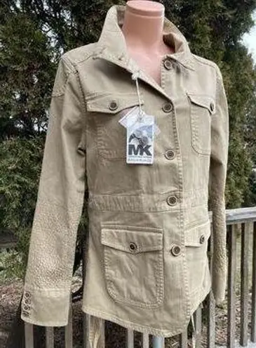 Size L NWT MK Mountain Khakis Cotton Safari Silver Dollar Jacket Tan Size L