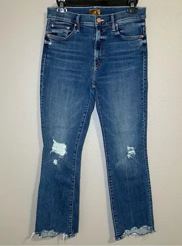 Mother The Insider Crop Step Chew Dancing On Coals Jeans women’s size 29 Blue