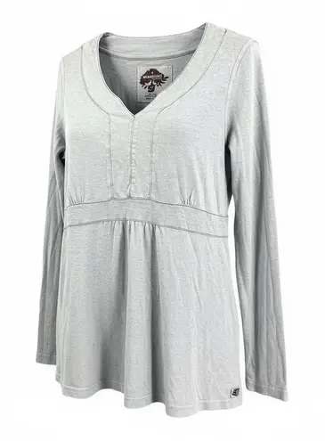 Gramicci Greenicci Long Sleeve Shirt Light Blue Hemp Cotton Blend Size L Size L