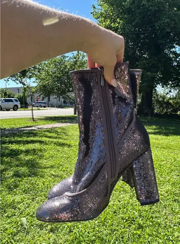 Sam Edelman  Purple Sparkly Boots Size 9 - Image 1