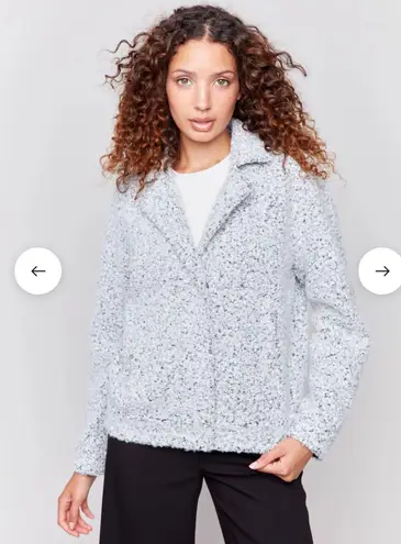 NWT Charlie B Bouclé Knit Short Coat