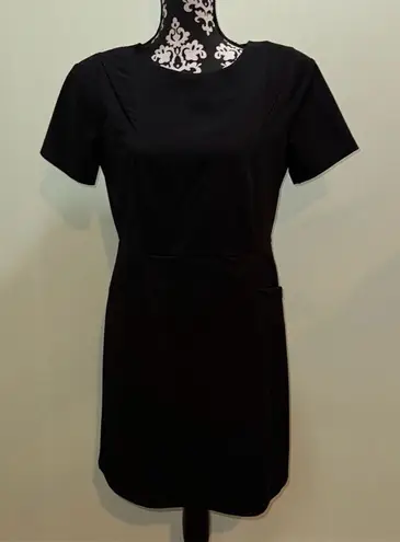 Olive & Oak outfitters black pleated dress with shoulder pads size medium. Zoo - Image 1