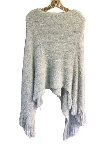 MIA  & Tess Poncho Sweater OS Gray NWT