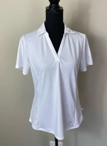 Lady Hagen #156 white v neck golf shirt