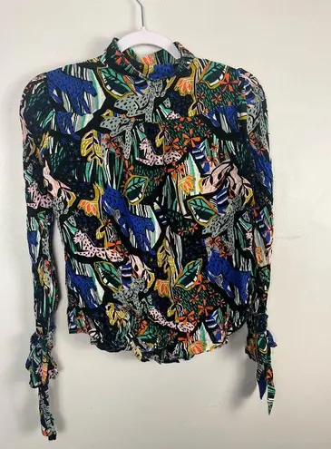 Anthropologie  Maeve Masha Volnova Carmiel Buttondown size 2