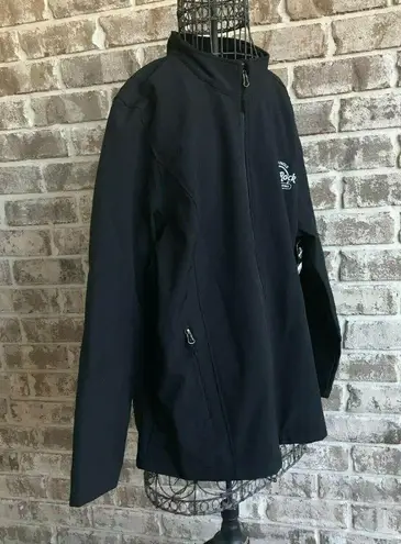 Hard Rock Cafe NWT Hard Rock Seminole Hotel Casino Tampa Jacket Ladies 3XL Black Zip Po…