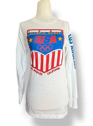 Deadstock 1984 Levi’s USA Olympics Tee Small Los Angeles Red White Blue Striped