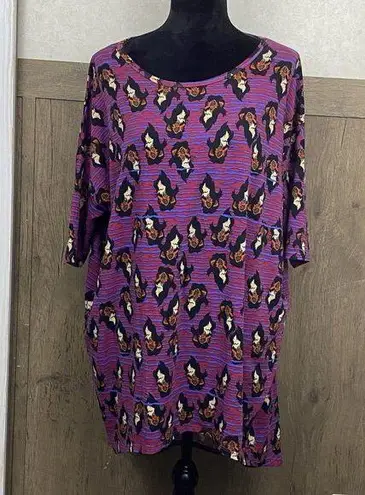 LuLaRoe  Irma Tunic Shirt Disney Villains Scar Lion King Striped Medium