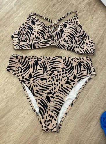 Shade & Shore  Animal Print Bikini