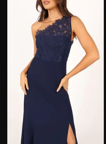 Petal and Pup Diana Navy Blue Lace Maxi Dress S
