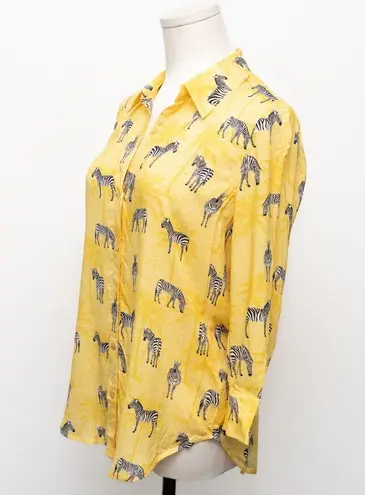 L'Agence | Camille Zebra Print Button Front Shirt