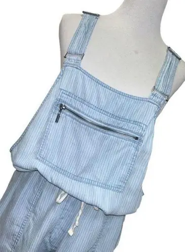 Lovestitch pinstripe short overalls L