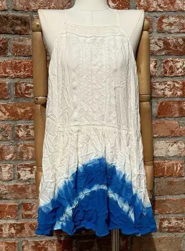 Andrée Andreé Blue blue/white dip dyed knit embroidered dress / S / Excellent condition