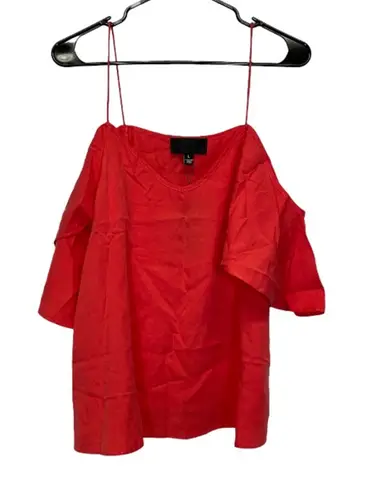Blaque Label Blaque Label Red Sleeveless Off the Shoulder 100% Tencel Blouse Size L