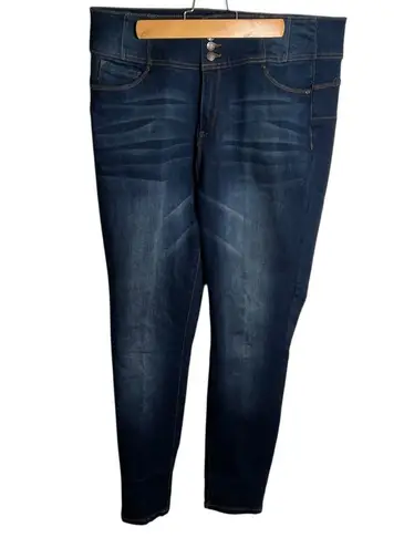 Wax Jean High Waist Skinny Jean Dark Wash 16