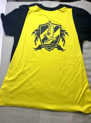 Harry Potter Ravenclaw Cape T Shirt Unisex Size Medium Navy & Yellow Blue
