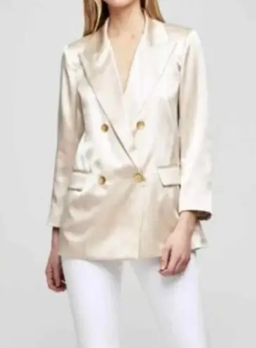L'Agence Taryn Double Breasted Blazer Champagne Size 2