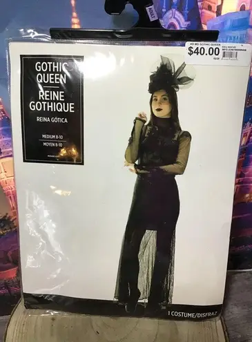 Gothic queen adult costume size medium 8