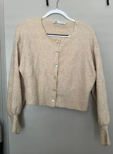 ZARA Tan Cardigan