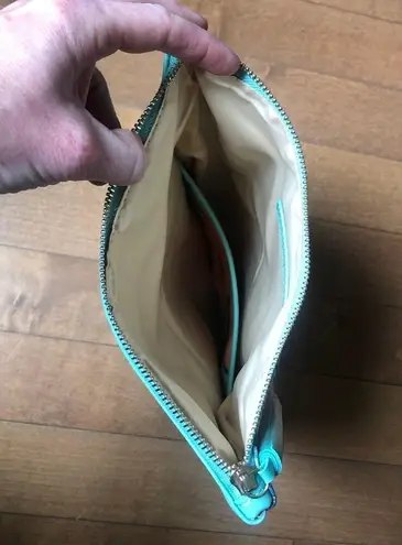 Rachel Pally NWT reversible Tropical clutch pink and green