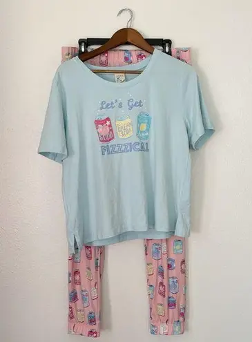 Munki Munki Soda Print Pastel Pajama Set