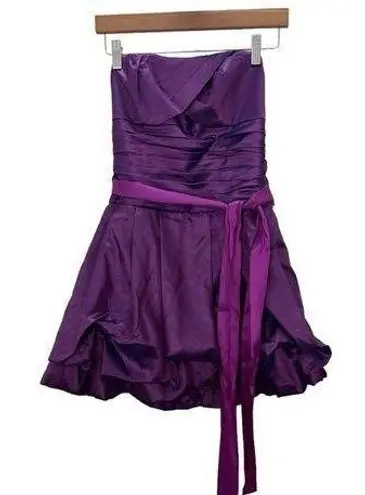 Jessica McClintock NWT Vintage  for Gunne Sax Purple Bubble Mini Dress Size M