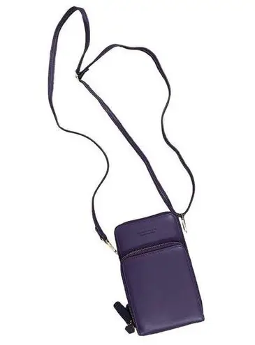 Forever Young  Purple Crossbody Cellphone ID Purse Brand New 7.5 x 4.5 x 2.5