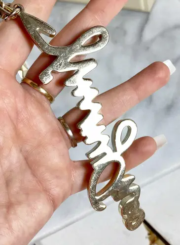 Jimmy Choo Crystal Embellished Keychain/Bag Charm