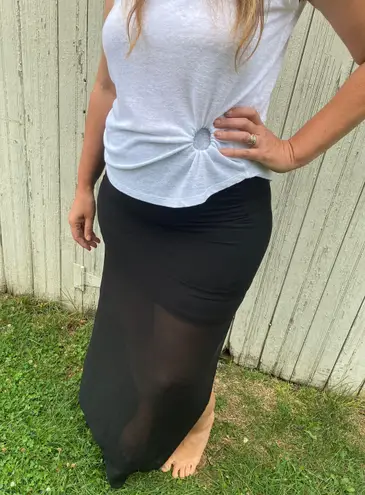 Bebe Black long skirt