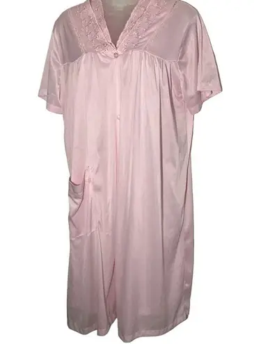 Blair Women's Pink Nightgown & Robe Set Size small s nylon