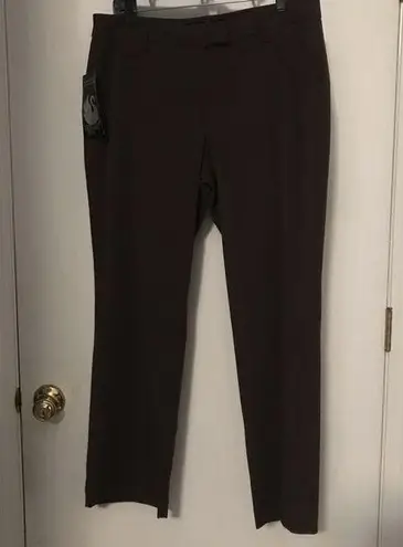 Gloria Vanderbilt GV Brown Stretch Slacks