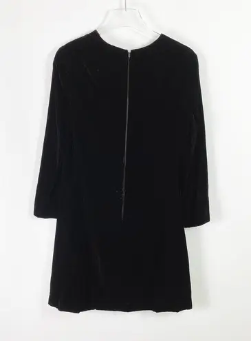 VINTAGE 70s CHUCK HOWARD Long Sleeve Velvet Dress Size M
