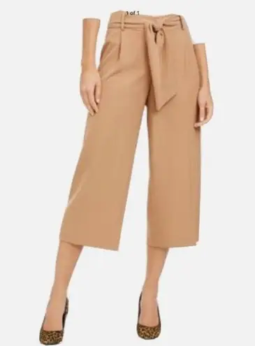 Alfani / Culottes Wide Leg Capri pants (no belt) / tan / 4