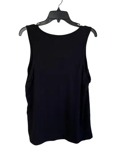 Bobbie & Brooks Bobbie Brooks Tank Top Womens Sz XL Black Elephant Graphic Soft Blouse Top