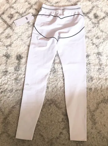 Alo Yoga Airbrush High-Waist Heart Throb Legging White/Black S