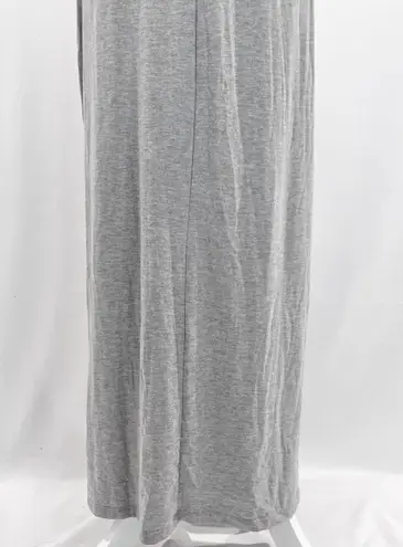 Miken New Racerback Side Slit Cover Up Maxi Dress Heather Grey