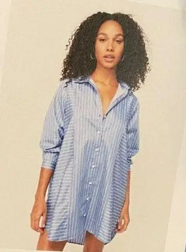 Nation Ltd NWT Women's Marni Oversized Button Up Mini Dress Size M