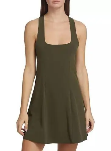 Outdoor Voices Cross Back Dress Forest Green XL Built-In Shorts Athleisure NWT