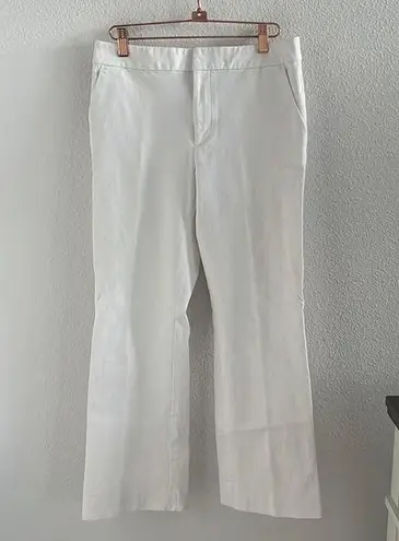 Club Monaco White Stretch Pants Straight Leg Pants Work Career Spring Casual 4