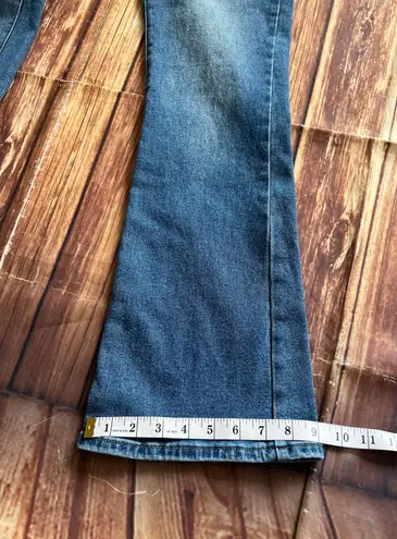 Ashley Mason Women Deanna Premium Bootcut High Rise Blue Flare Jeans Size 9/29