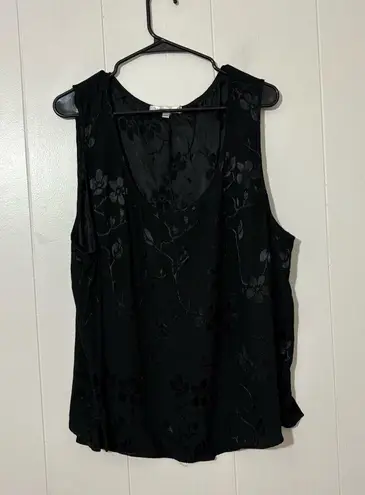 Spencer Alexis Vintage Y2K Black floral goth grunge top size Womens Size 3X