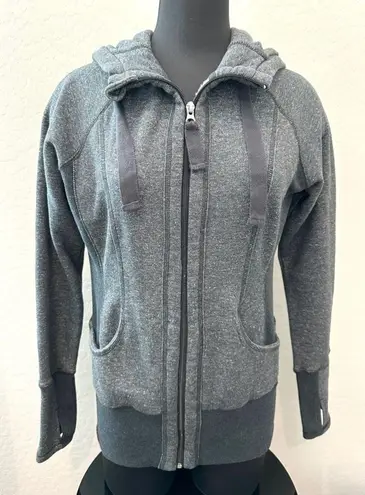 REFLEX | Gray Full Zip Hoodie Jacket Athletic Fit Sweatshirt | Medium