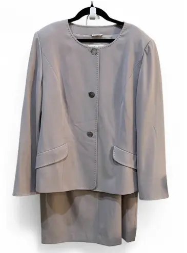 Marina Ronaldo 2 Piece Midi Skirt Suit Set Size 21 US 12 Made In Italy